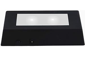 EUSTUMA Présentoir rectangulaire à base de lumière LED - Convient pour les œuvres d'art en cristal de verre, décoration de fête de.
