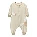 Produktbild Happy Cherry Unisex Baby Schlafsack Säulinge Langarm Pyjamas Kind Baumwolle Overall Mädchen Jungen einfach gestreift Nachtwäsche Einteiler Schlafanzug für Kinderparty Asiatische Größe L- Hellgrün