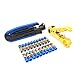 Produktbild FELICIPP Kompressions-Crimp-Werkzeug-Set mit F-Stecker zum Kompressionsschneiden (Color : Blue)