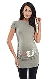 Purpless Maternity Love - Slogan Gedruckt Baumwolle Schwangerschaft Top T-Shirt 2010