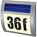 Price comparison product image Renkforce Solar-Hausnummernleuchte Warm- white HN 058 stainless steel