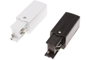 LEDKIA LIGHTING Connecteur d'Alimentation Right Side pour Rail Triphasé Noir