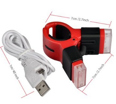 LED Fahrradlicht mit Clip-Funktion (per USB aufladbar) - 2