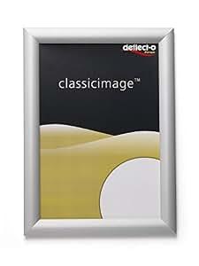 Cadre Snap Deflecto Format A4 Résistant à L'eau - Profilé 25 Mm Argent, Pour Intérieur/extérieur, Changement Facile