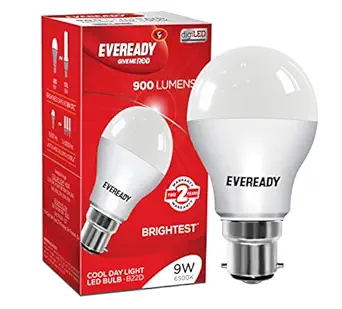 Eveready Base B22 9-Watt LED Bulb (Cool Day White Light)