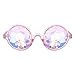 Produktbild Dragon868,Kaleidoskop Fashion Chic Gebeugt Lustige Unisex Visuelle Erfahrung Foto Requisiten Integrierte Rave Festival Party Brille (Rosa)