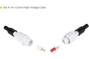 Cloudray Adaptador de cable de alto voltaje Conector B para D5.2-5.5mm Conexión de fuente de alimentación de CO2 y tubo láser de CO2