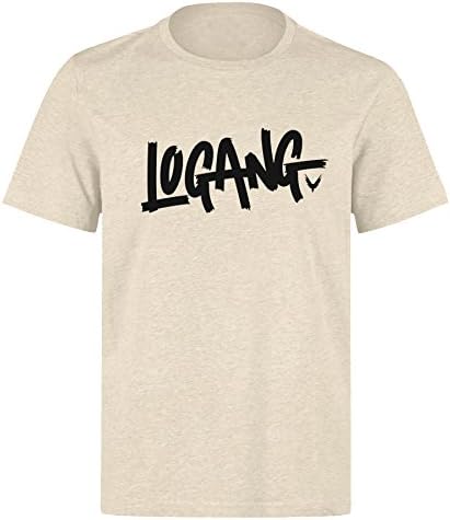 Logan Text Font Jake Paul Logan Logang Jp Youtuber Blogger Kids And Adults Size T Shirt Natural T-Shirt (LARGE)