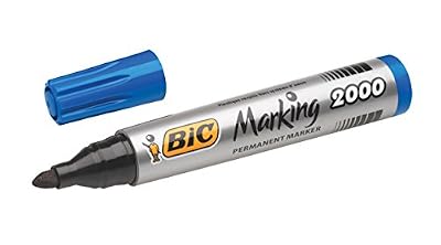 BIC 11101 Marqueur Marking 2000 Pointe ogive tracé 2,5 mm Indélébile corps plastique encre base alcool