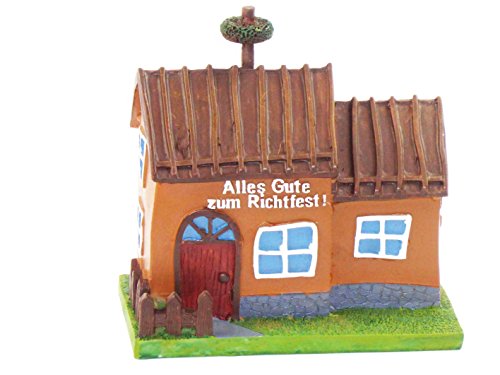 Spardose Haus Alles Gute zum Richtfest für ein Geschenk Geldgeschenk oder Mitbringsel zum Richtfest im neuen Haus oder als Geschenkidee für Bauherren und Hausbauer zum Hausbau - 2