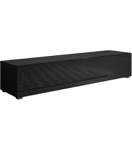 TV Standaard Square 120 cm Zwart VESA 400x200 mm - Beugels en Meer