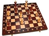 Schach-Set aus Holz, in Kassette, 54 cm - 