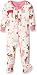 Hatley Baby Girls 0-24m Footed Coverall-Deer & Bunnies Footies, Off-White, 6-12 Months