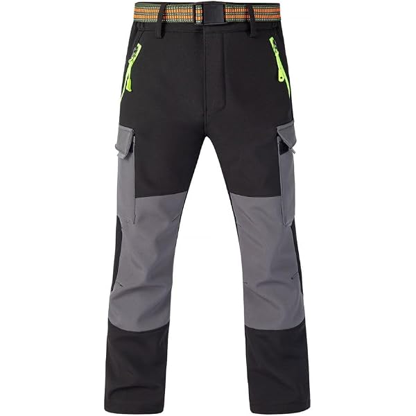 Pantalon De Marche Garçon Craghoppers Kiwi Doublé Pour L'hiver – Gris Taille 7-8 Ans