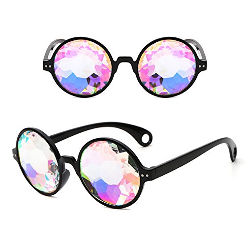 ulofpc Kaleidoskop Rainbow Steampunk Goggles Kristall Linsen Schweißen Auge schützen Vintage Gläser