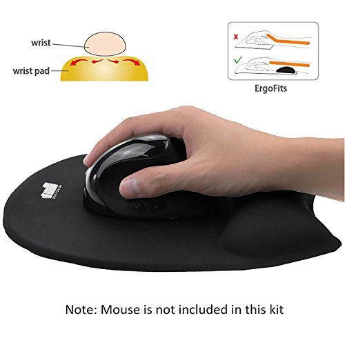 Kit Teclado ergon  mico y rat  n EEEKit con espuma con efecto memoria Resto de mu  eca Mousepad  Ultra suave Pad de teclado  Wrist Rest Pad Kit 