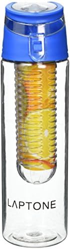 Laptone Fruit infuser fruit infusing water bottle 800ML With Flip Lid 100% BPA-Free Flip Lid for easy use Best for Gym, office n outdoor use
