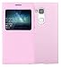 Produktbild Huawei Mate S(2015) Hülle,Leder PU Lederhülle Window View Smart Leder Flip Hülle Case Bookstyle Cover Front Back Protective Schale Etui Schutzhülle Tasche Leder Tasche Schutzhülle Pour Huawei Mate S(2015) 5,5-Zoll[Rosa]