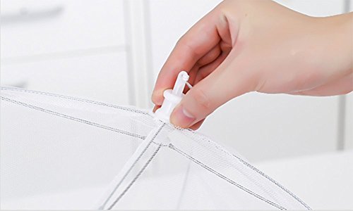 Demarkt Fliegenhaube Speiseschirm Abdeckung für Speisen Insektenschutzhaube Faltbar - 5