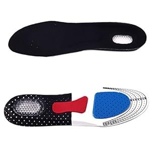 Growthci Men Women Gel Orthotic Sport Running Insoles Insert Shoe Pad Arch Support Cushion Men