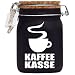 Produktbild Kaffee-Kasse XXL-Spardose mit Vorhängeschloss in Weiss/Geld-Geschenk Idee XXL Sparbüchse Glas Geldgeschenk mit Korkdeckel und Sparschlitz Middle