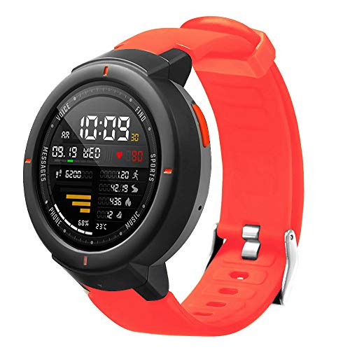 Preisvergleich Produktbild BHYDRY Armbanduhr aus weichem Silikonarmband für Huami Amazfit Verge