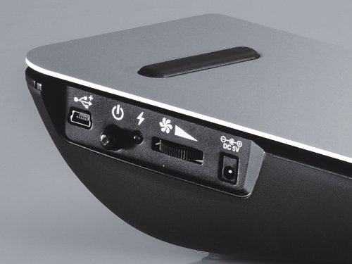 CooMas NotePal Infinite Evo Notebook-Gebläse mit USB Hub mit 3 Anschlüssen - 5