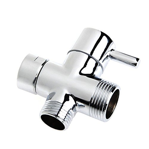MagiDeal 1/2″ T-adapter 3 Wege Dusche Mischer Ventil Duschekopf Umsteller Umstellventil Umschalter Umschaltventil - 7