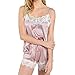 Produktbild TianWlio Dessous Damen Schlafanzug Unterwäsche Negligees Weihnachten Nachtwäsche ärmellos Strap Nachtwäsche Spitzenbesatz Satin Cami Top Pyjama Sets Rosa L