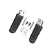 Tengchang Black Motorcycles Footrests Foot Pegs For HONDA VTR1000 1997 1998 1999 2000 2001 2002 2003 VFR800 1998-2002