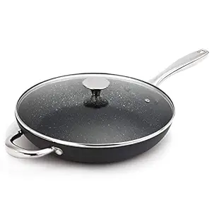 MICHELANGELO Hard Anodized Skillet, Oven Safe & Induction Compatible - Grey