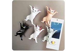 FZSECRIU Aimant Frigo Decoratif, Aimants pour Réfrigérateur,Aimants pour Enfants,Décoration de réfrigérateur magnétique Chat Dansant 3D,Aimant neodyme Super Puissant,Aimants Drôles,Décoration Mignonne