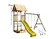 Produktbild Scheffer Outdoor-Toys Spielturm Alex mit Doppelschaukel, Sandkasten, Kletterseil und Holzdach. Rutsche sowie Bodenanker Optional., Rutsche wählen:gelbe Rutsche, Sicherheit wählen:6X Bodenanker