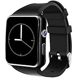 Smart Watch Android, DeYoun Bluetooth Smartwatch Wrist Watches with Camera SIM / TF Card Slot Pedometer Anti-Loss for Android Samsung Galaxy S8,S7,HTC,SONY,LG,Huawei and iPhone IOS (Partial Function)