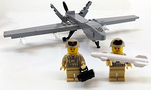 Modbrix 2147- ★ US AIR FORCE Drohne MQ-9 Reaper inkl. custom US ARMY Special Forces Soldaten aus original Lego© Teilen ★ - 4