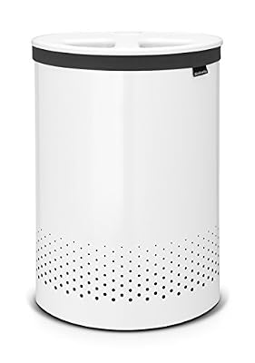 Brabantia 105005 Selector Corbeille à Linge Métal Blanc 55 L