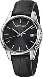 Calvin Klein Herren Analog Quarz Uhr mit Leder Armband K7K411C1