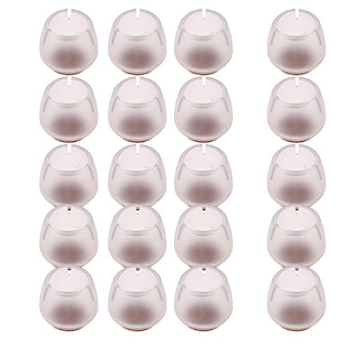 Preisvergleich Produktbild Homyl 20pcs Silikon Stuhlsocken Stuhlbeinsocken Stuhlbeinschoner Bodenschützer für Tisch Stühle