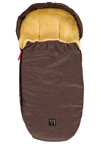 Preisvergleich Produktbild Lammfellfußsack Lenny 6720575, braun melange