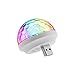 Price comparison product image pu ran- Mini USB Disco Stage Microphone Magic Colorful Light Home Party Decorative Lamp - White