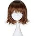 Miss U Hair Synthetic Short Straight Brown Hair Girl's Anime Cosplay Costume Wig C141