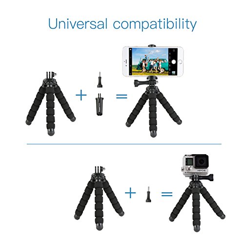Fotopro Handy Stativ, Kamera StÃ¤nder mit Bluetooth Fernbedienung fÃ¼r iPhone 7,iPhone 8, iPhone 6S, Samsung Galaxy S7, S8, Huawei, HTC, Gopro Hero 5, 6