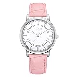 Lazzgirl  Mode Frauen Mädchen Damen Leder Uhren NEU(Rot, Rosa, Pink, Blau, Schwarz, Grau, Weiß, Braun, Rot, Grün,One Size)