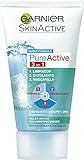 Marca - Garnier Garnier Skin Active - Pure Active 3 en 1 - Limpiador, exfoliante y mascarilla - 150 ml