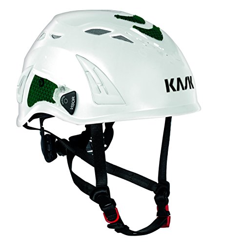 Kask Industriehelm "Plasma HI VIZ" Umfang, 1 Stück, 51-63 cm, weiß / grün, WHE00009-253