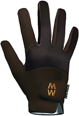 Mens &amp; Ladies 1 Pair MacWet Short Climatec Sports Gloves In 4 Colours - 8 Unisex - Brown