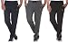 CUPID 2 Striped Stylish Track Pants / Cotton Lowers / Sports Trousers / Night Pant / Joggers Combo Offer Pack (Regular Fit, BLACK, CHARCOAL GREY & DARK BLUE, Set of 3) | Best Trackpants, Sweats, Daily Use Tracksuit Bottoms, Jogging Suit, Gym Wear For Men RS.940.00