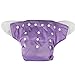 7 Color Adjustable Reusable Nappy Covers Inserts Washable Baby Cloth Diaper (Purple)