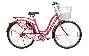 M/S RIMPA Cycle Store Tubular 24T Ladybird Hazel 16.00 Inch Frame Road Bike Bicycle for Girls (Pink, 9 to 15 Years)