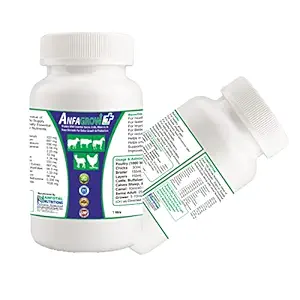 Sold by ANFOTAL NUTRITIONS Anfagrow Plus Growth Booster for All Animals & Birds (1 Litre Pack of 1)